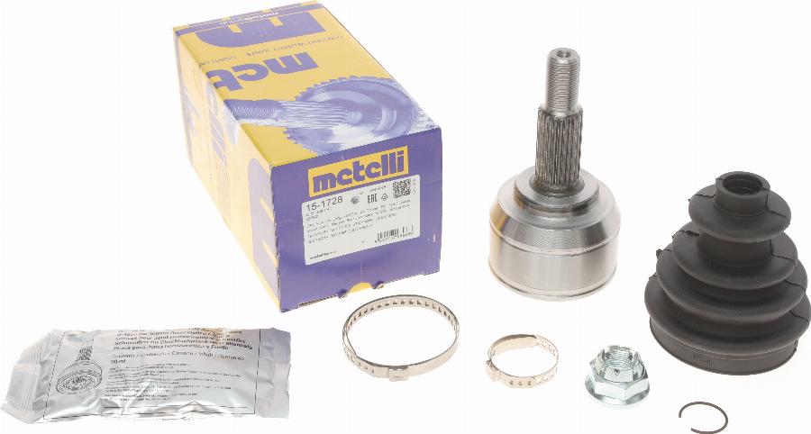 Metelli 15-1728 - Шарнирный комплект, ШРУС, приводной вал parts5.com