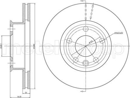 BRAKE FIT SDK7193 - Тормозной диск parts5.com