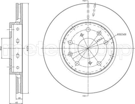 HITEC RS 2177 - Тормозной диск parts5.com