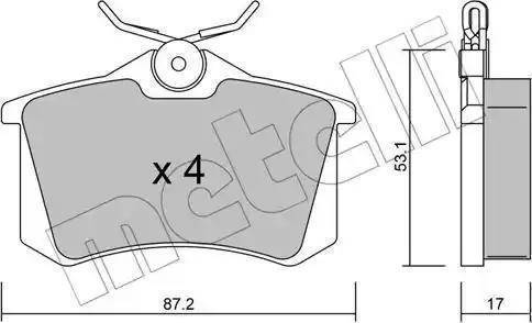 A.B.S. 37412 - Тормозные колодки, дисковые, комплект parts5.com