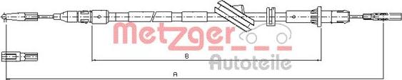 Metzger 10.9444 - Тросик, cтояночный тормоз parts5.com