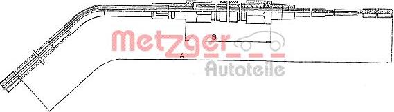 Metzger 10.4132 - Тросик, cтояночный тормоз parts5.com