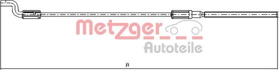 Metzger 10.7621 - Тросик, cтояночный тормоз parts5.com