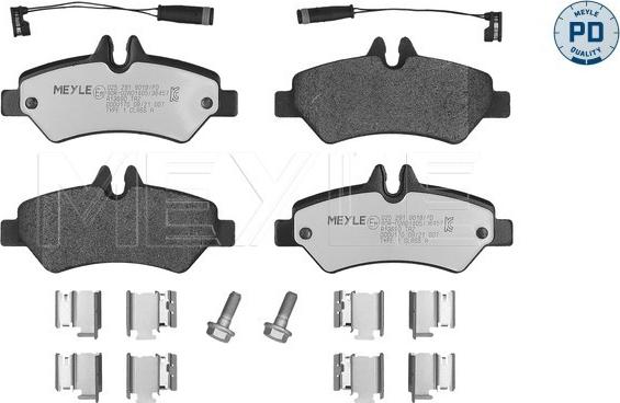 Meyle 025 291 9019/PD - Тормозные колодки, дисковые, комплект parts5.com