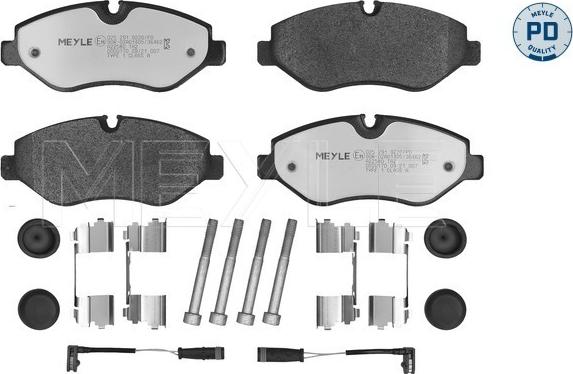 Meyle 025 291 9220/PD - Тормозные колодки, дисковые, комплект parts5.com