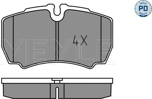 Meyle 025 291 2320/PD - Тормозные колодки, дисковые, комплект parts5.com