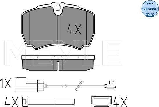 Meyle 025 291 2320/W - Тормозные колодки, дисковые, комплект parts5.com