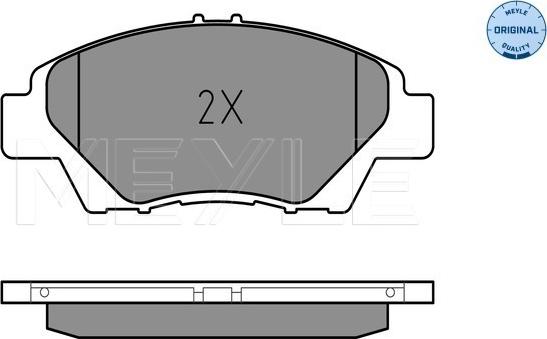 Meyle 025 249 7915/W - Тормозные колодки, дисковые, комплект parts5.com