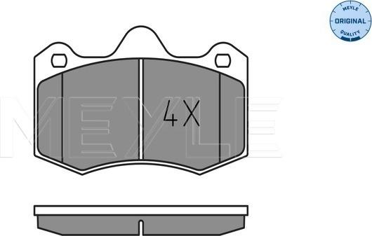 Meyle 025 249 7417 - Тормозные колодки, дисковые, комплект parts5.com