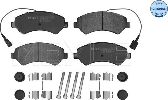 Meyle 025 244 6619/W2 - Тормозные колодки, дисковые, комплект parts5.com