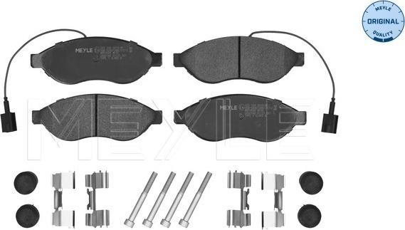 Meyle 025 244 6819/W1 - Тормозные колодки, дисковые, комплект parts5.com