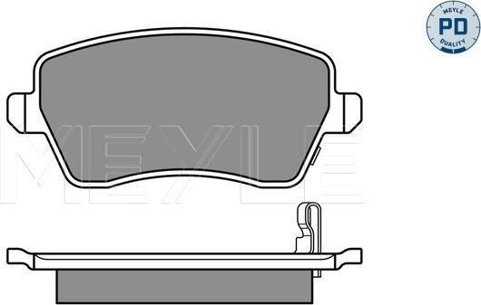 Meyle 025 244 0317/PD - Тормозные колодки, дисковые, комплект parts5.com