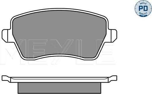 Meyle 025 244 0317/PD - Тормозные колодки, дисковые, комплект parts5.com