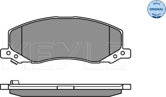 Meyle 025 244 1817/W - Тормозные колодки, дисковые, комплект parts5.com