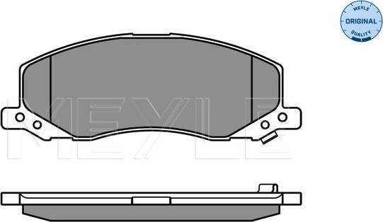 Meyle 025 244 1817/W - Тормозные колодки, дисковые, комплект parts5.com