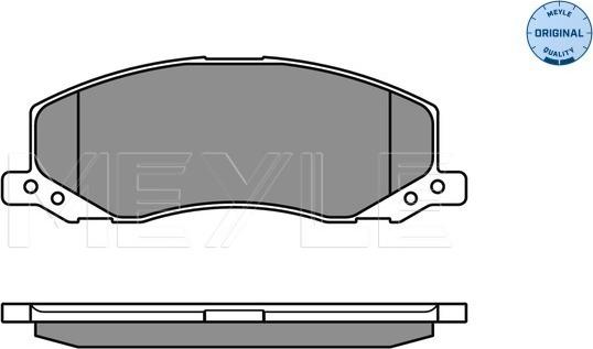 Meyle 025 244 1817/W - Тормозные колодки, дисковые, комплект parts5.com