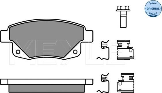 Meyle 025 244 8617/W - Тормозные колодки, дисковые, комплект parts5.com