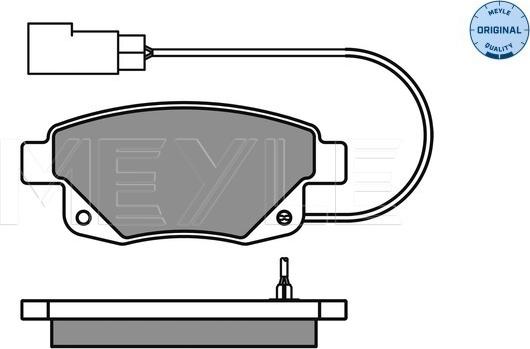 Meyle 025 244 8617/W - Тормозные колодки, дисковые, комплект parts5.com