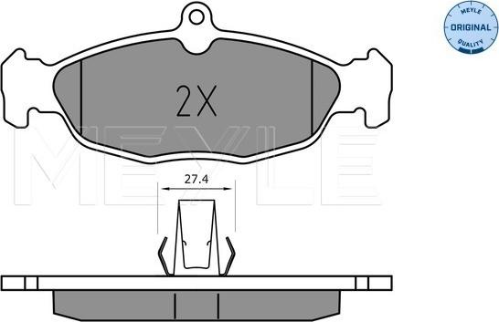 Meyle 025 244 8717 - Тормозные колодки, дисковые, комплект parts5.com