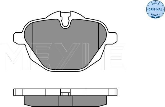 Meyle 025 245 6118 - Тормозные колодки, дисковые, комплект parts5.com