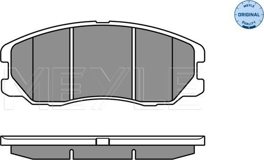 Meyle 025 245 1016/W - Тормозные колодки, дисковые, комплект parts5.com