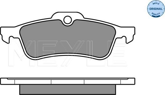 Meyle 025 245 7415/W - Тормозные колодки, дисковые, комплект parts5.com