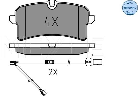 Meyle 025 246 4317 - Тормозные колодки, дисковые, комплект parts5.com