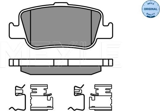 Meyle 025 246 6415/W - Тормозные колодки, дисковые, комплект parts5.com