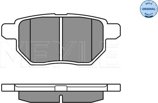 Meyle 025 246 1015/W - Тормозные колодки, дисковые, комплект parts5.com