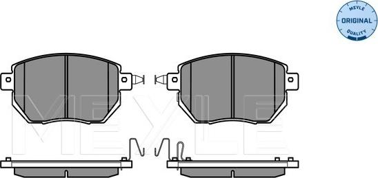 Meyle 025 240 5615/W - Тормозные колодки, дисковые, комплект parts5.com