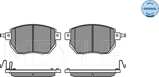 Meyle 025 240 5615/W - Тормозные колодки, дисковые, комплект parts5.com