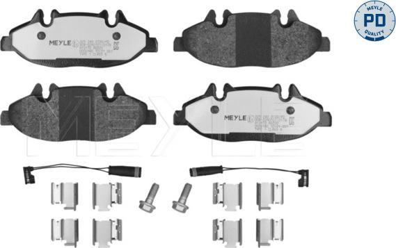 Meyle 025 240 0720/PD - Тормозные колодки, дисковые, комплект parts5.com