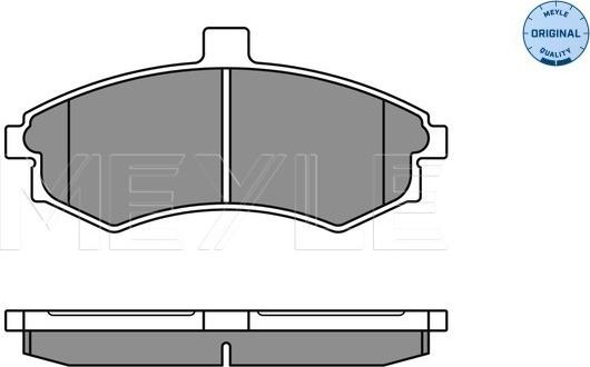 Meyle 025 240 3117/W - Тормозные колодки, дисковые, комплект parts5.com