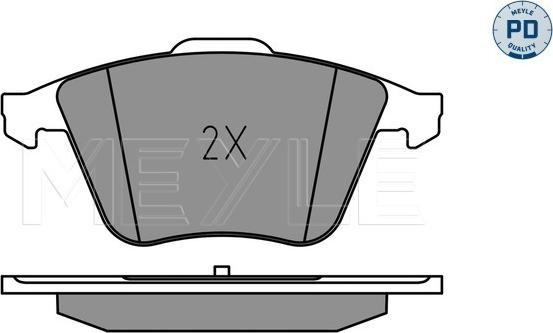 Meyle 025 240 2120/PD - Тормозные колодки, дисковые, комплект parts5.com