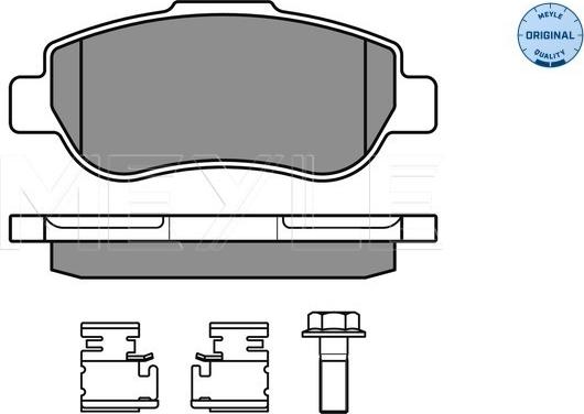 Meyle 025 240 7217/W - Тормозные колодки, дисковые, комплект parts5.com