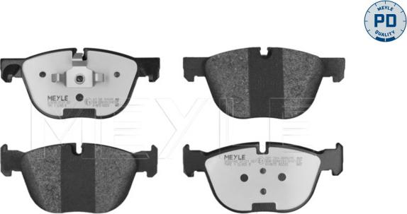 Meyle 025 241 7019/PD - Тормозные колодки, дисковые, комплект parts5.com