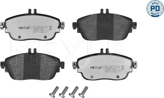 Meyle 025 248 6919/PD - Тормозные колодки, дисковые, комплект parts5.com