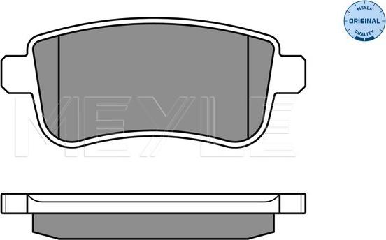 Meyle 025 248 2015 - Тормозные колодки, дисковые, комплект parts5.com