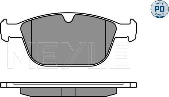 Meyle 025 243 9920/PD - Тормозные колодки, дисковые, комплект parts5.com