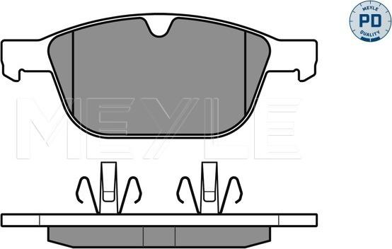 Meyle 025 243 9920/PD - Тормозные колодки, дисковые, комплект parts5.com