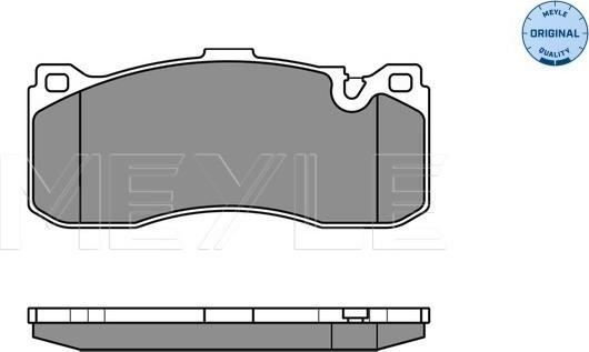 Meyle 025 243 1617 - Тормозные колодки, дисковые, комплект parts5.com