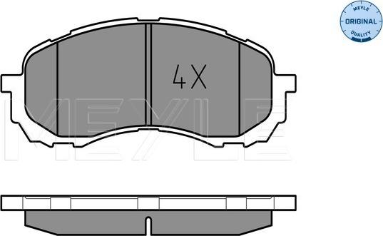 Meyle 025 243 7217/W - Тормозные колодки, дисковые, комплект parts5.com