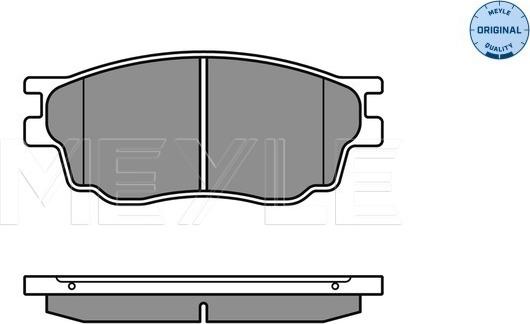 Meyle 025 242 4616/W - Тормозные колодки, дисковые, комплект parts5.com