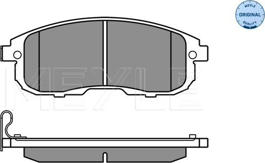 Meyle 025 242 8016/W - Тормозные колодки, дисковые, комплект parts5.com