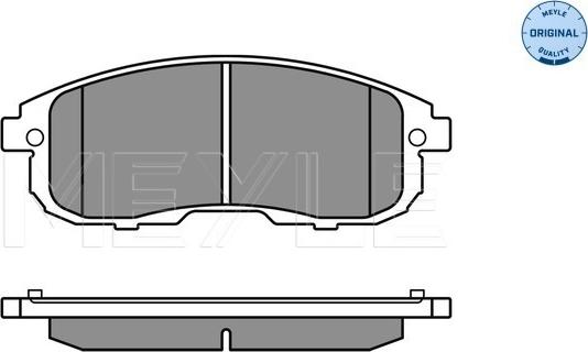 Meyle 025 242 8016/W - Тормозные колодки, дисковые, комплект parts5.com