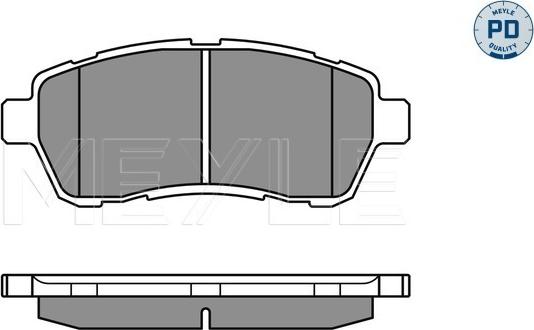 Meyle 025 242 8316/PD - Тормозные колодки, дисковые, комплект parts5.com