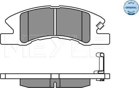 Meyle 025 242 2914/W - Тормозные колодки, дисковые, комплект parts5.com