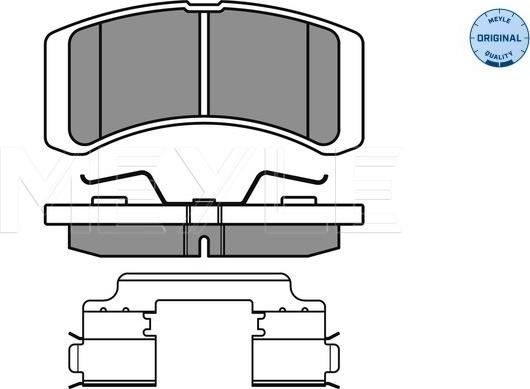 Meyle 025 242 2914/W - Тормозные колодки, дисковые, комплект parts5.com