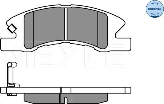 Meyle 025 242 2914/W - Тормозные колодки, дисковые, комплект parts5.com