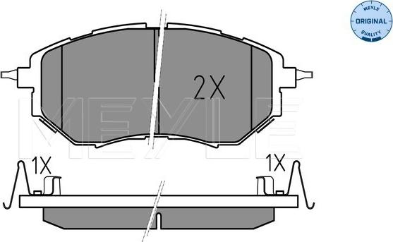 Meyle 025 242 2218/W - Тормозные колодки, дисковые, комплект parts5.com